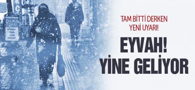 Gelen Kar Uyarısı!