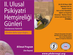 II. Ulusal Psikiyatri Hemşireliği Günleri