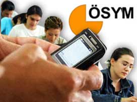 ÖSS puanları cebe SMS ile gelecek