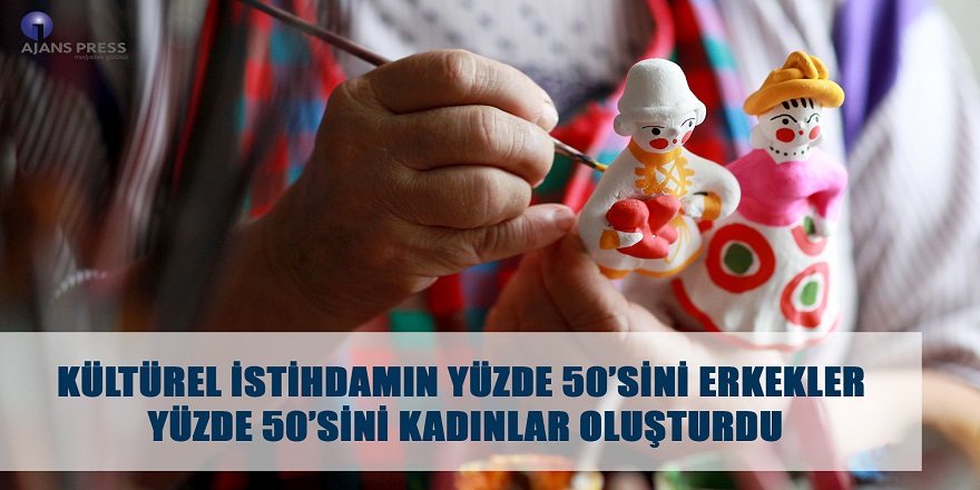 Kültürel İstihdamın Yüzde 50'Sini Erkekler Yüzde 50'Sini Kadınlar Oluşturdu