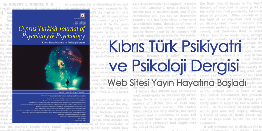 Kıbrıs Türk Psikiyatri ve Psikoloji Dergisi
