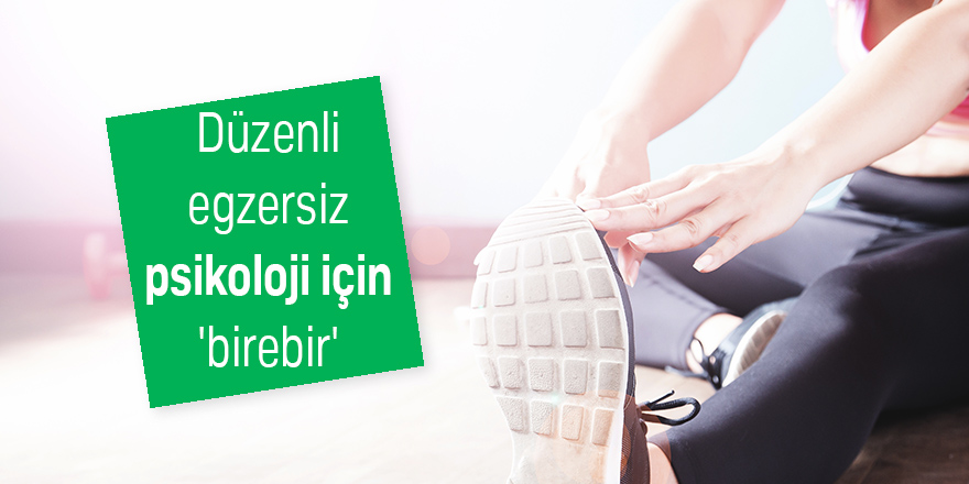 Düzenli egzersiz psikoloji için 'birebir'