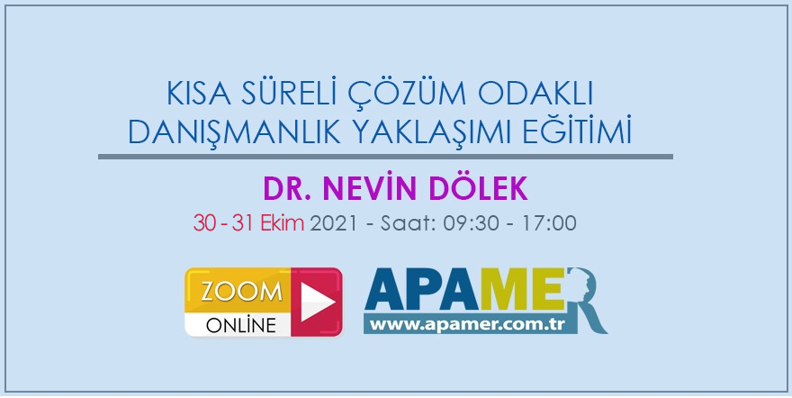 Kısa Süreli Çözüm Odaklı Danışmanlık Eğitimi 2021