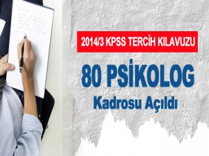 2014 KPSS İle 80 Psikolog Alınacak