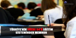Türkiye'nin Yüzde 54'ü Eğitim Sisteminden Memnun